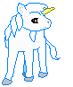 baby unicorn standing
