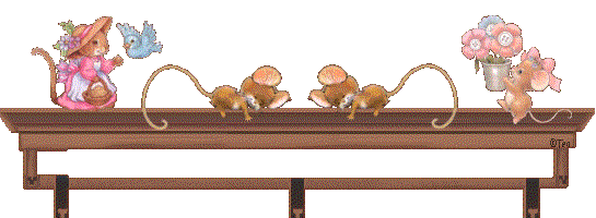 quilt rack with mice