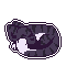 sleeping black tabby