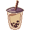 milk tea with boba