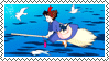 kiki flying with sea gulls