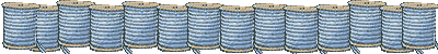 blue thread spools divider