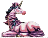 unicorn looking right