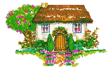 cottage with thatched roof