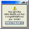 CONGRATULATIONS YOU WON