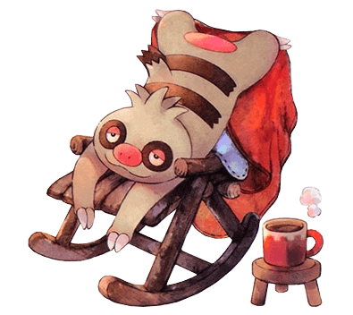 slakoth on rocking chair