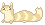 lighter furret laying facing left