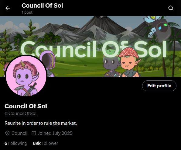 Council Of Sol Twitter feed